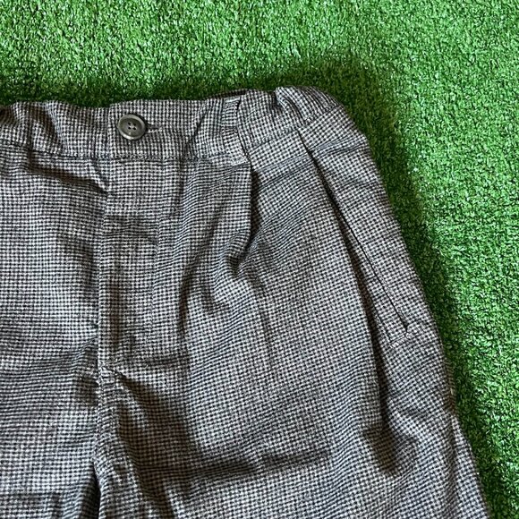 Zara Kids Adjustable Waist Pockets Brown Pleated Chino Cutoffs Shorts Size 10 - Picture 3 of 14